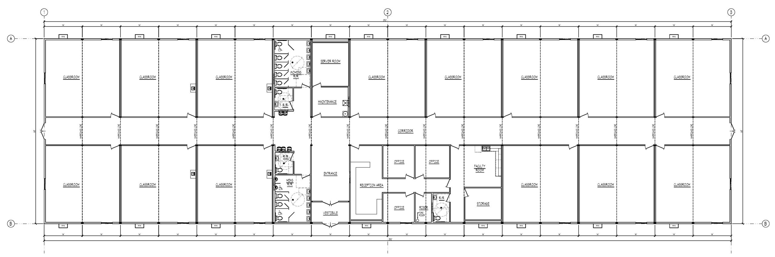 Custom modular school building